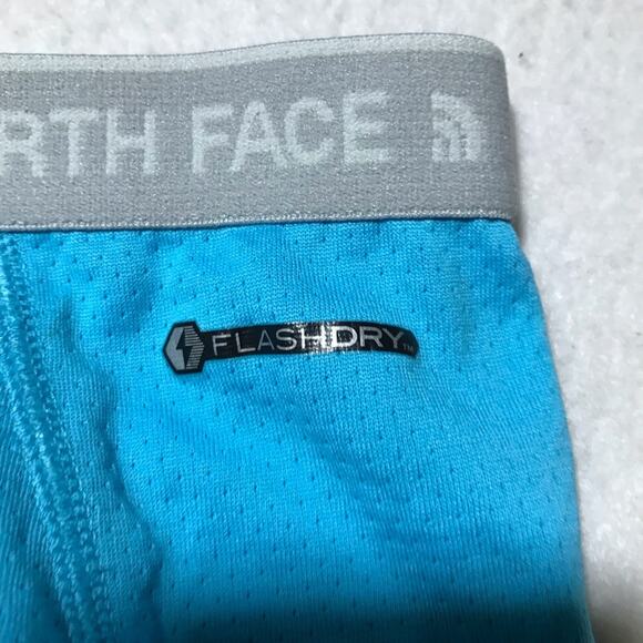 North Face womens flash dry L base layer leggings pants turquoise blue gorpcore - Picture 4 of 8